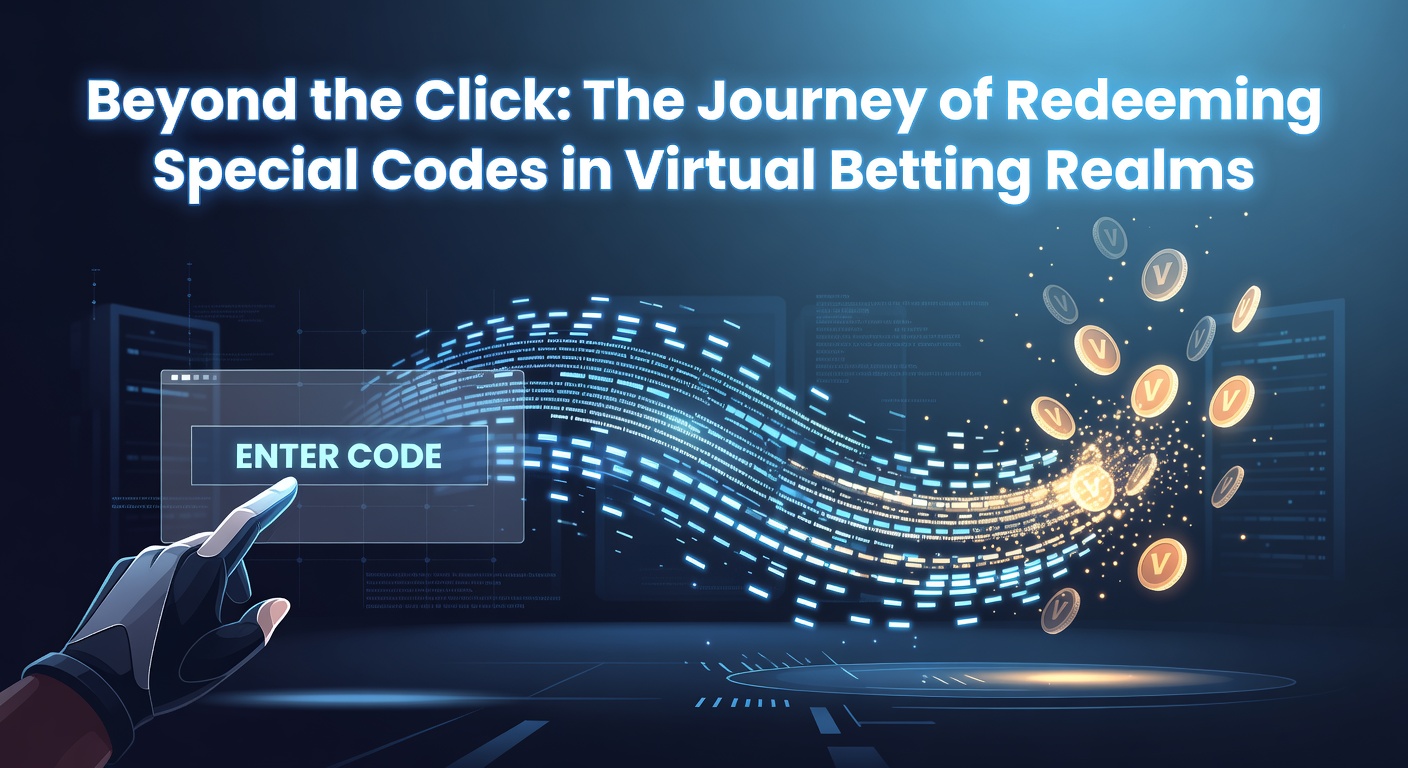 A player navigating the redemption interface on a virtual betting platform with code entry fields and confirmation screens