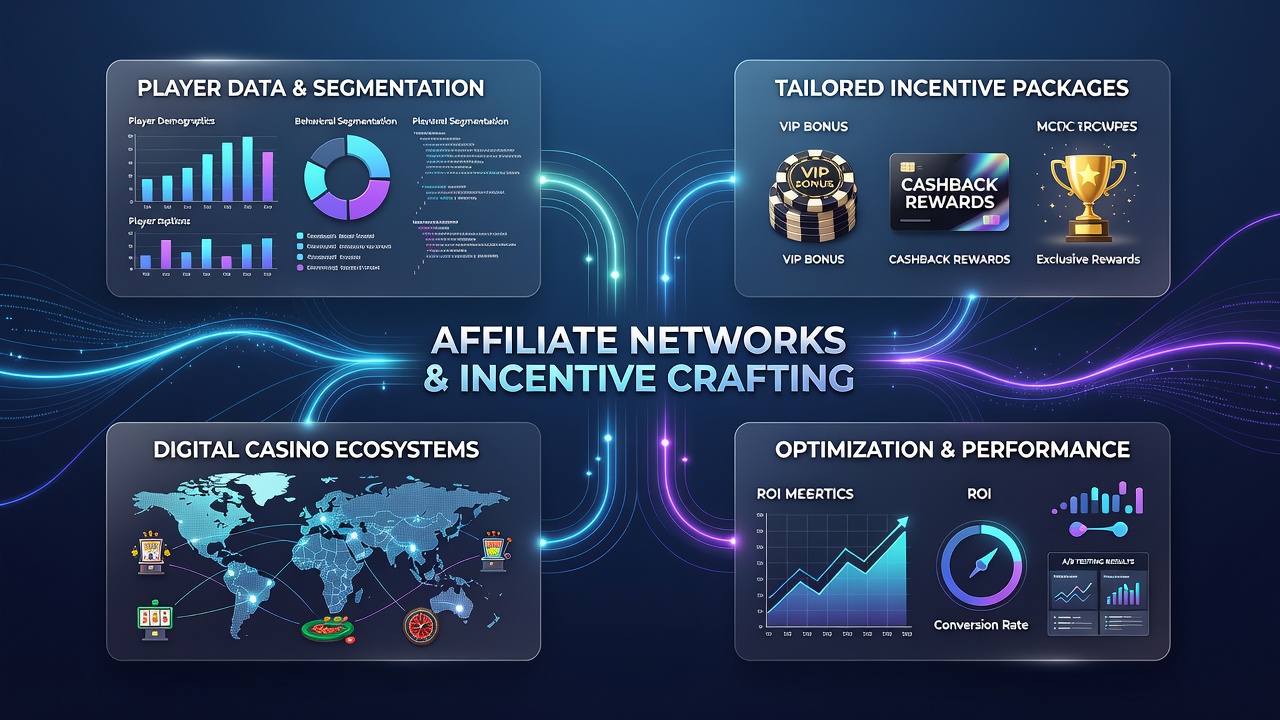 Network analysts reviewing segmented player data to refine casino incentive structures