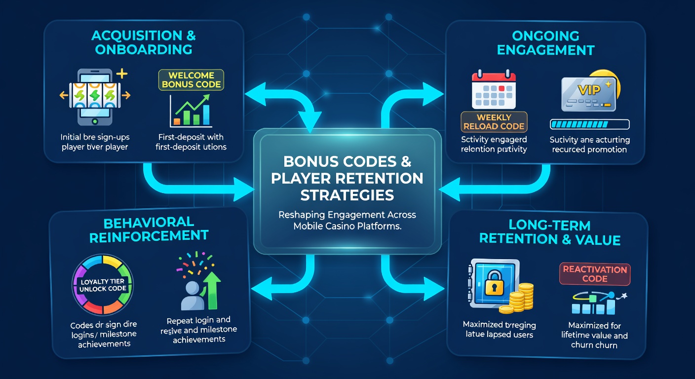 Analytics dashboard showing retention curves for mobile casino users segmented by bonus code usage over a six-month period