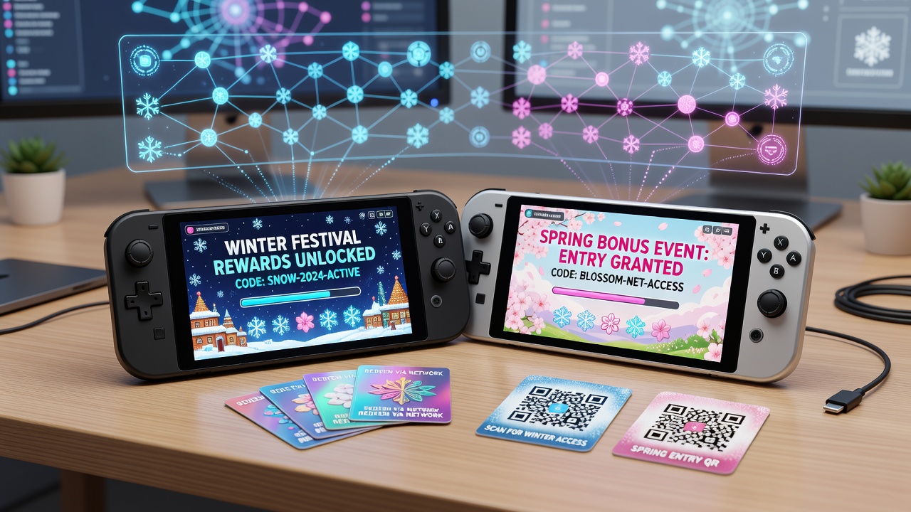 Illustration of cultural festival themes integrated into mobile casino reward codes and handheld device interfaces